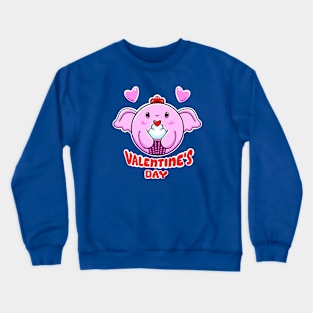 Pegasus Pachyderms: Valentine Delights Crewneck Sweatshirt